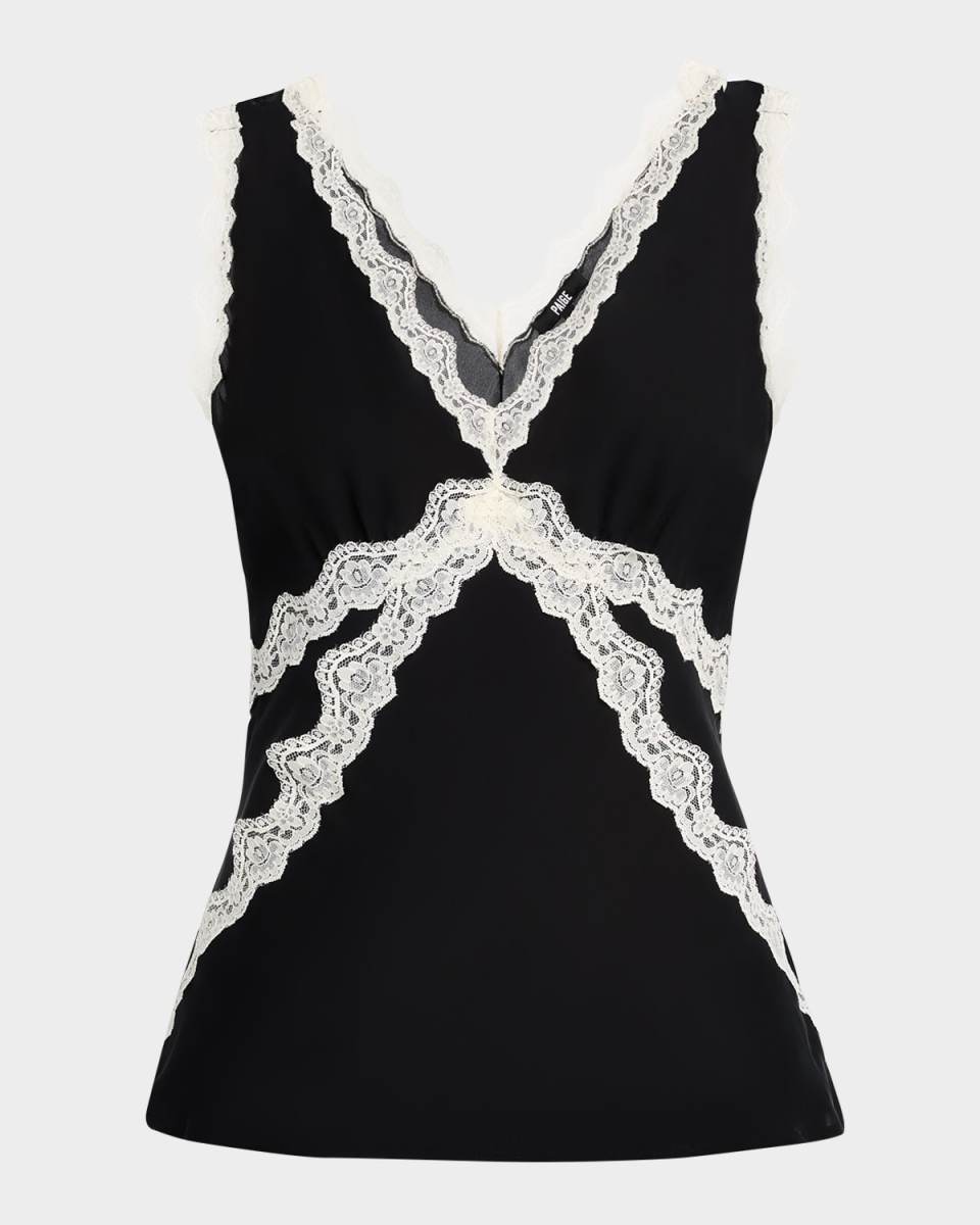 Terezia Lace-Trim Top
